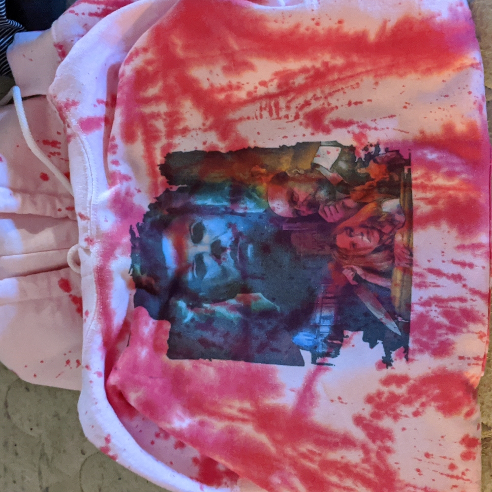 Michael Myers hoodie with blood